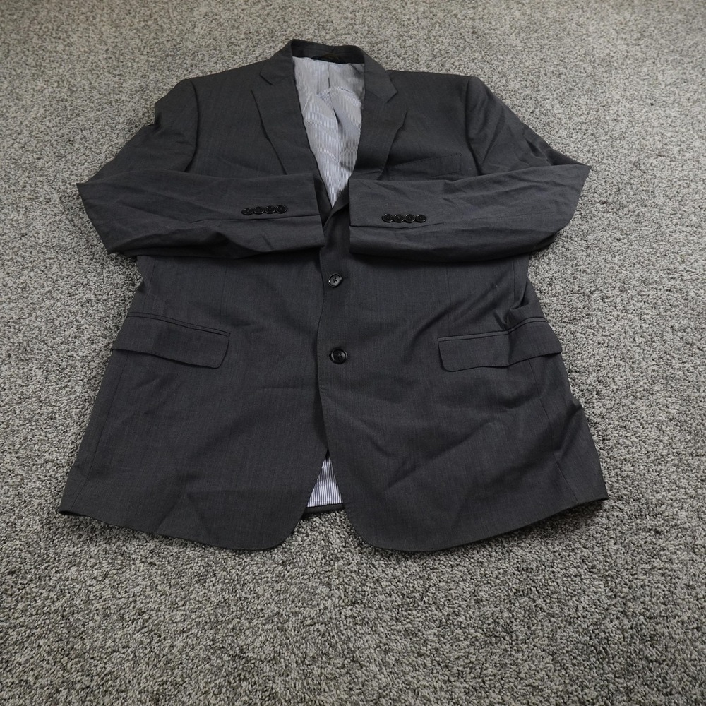 Brooks Brothers Blazer Mens 45 Gray Wool Explorer Regent Sport Coat Suit Jacket - Picture 2 of 16